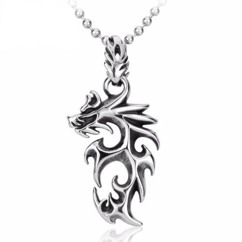 Dragon Storm Steel Necklace