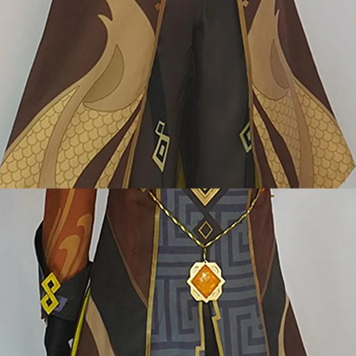 Genshin Impact Zhongli Cosplay Costume