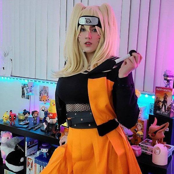 Female Uzumaki Naruto From Naruto Halloween Cosplay Costume
