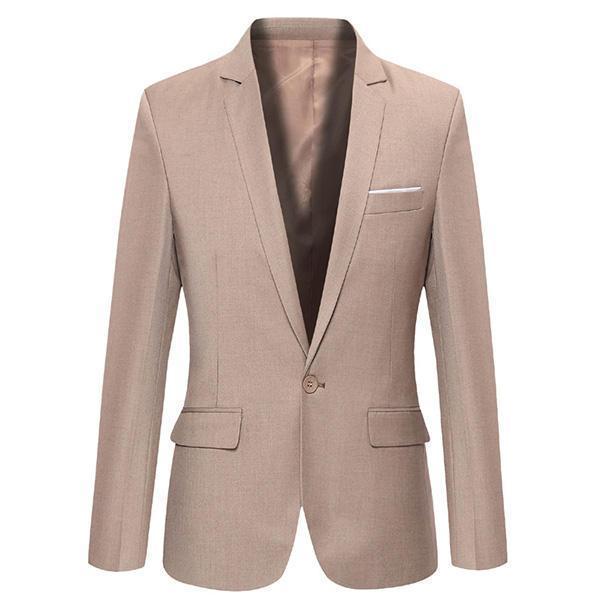 7 Colors Men Casual Fashion Slim Fit Suit Jacket Blazers Coat
