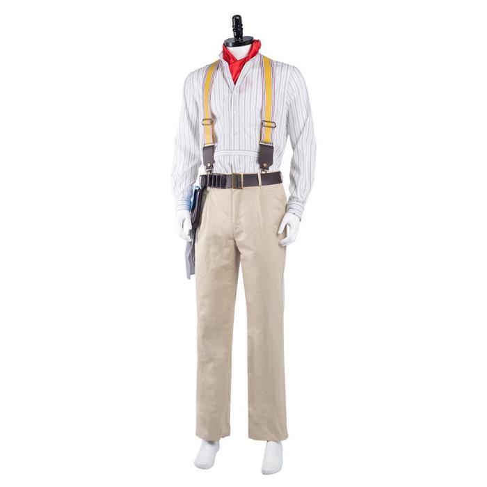 Jungle Cruise Frank Wolff  Shirt Pants Outfits Halloween Carnival Suit Cosplay Costume
