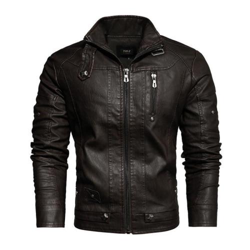 Men'S  Retro Trend Leather Jacket