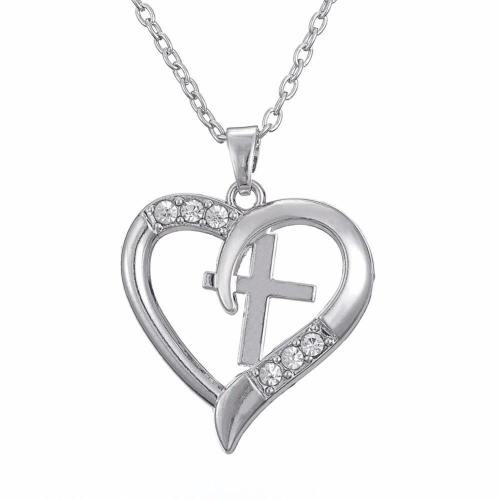 Heart Cross Infinite Necklace