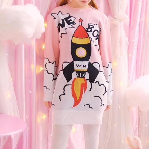 Rocket Ship Sweater Dress