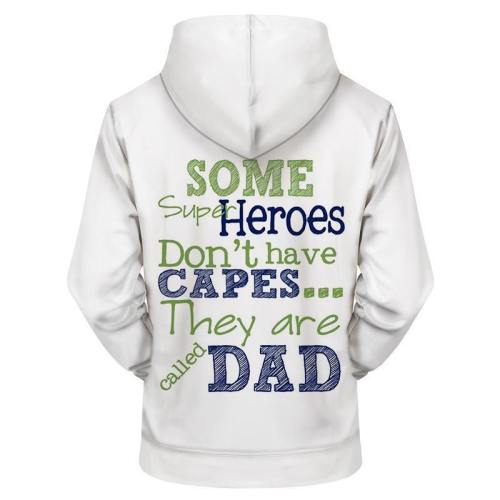 Dad'S My Hero 3D Sweatshirt Hoodie Pullover