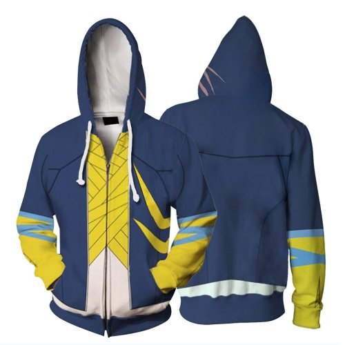 Ssss.Dynazenon Anime Gauma Cosplay Unisex 3D Printed Hoodie Sweatshirt Jacket With Zipper