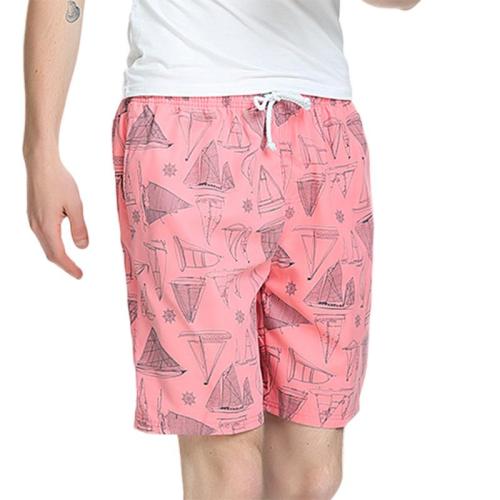 Men Printed Quick Dry Swim Trunks Beach Shorts