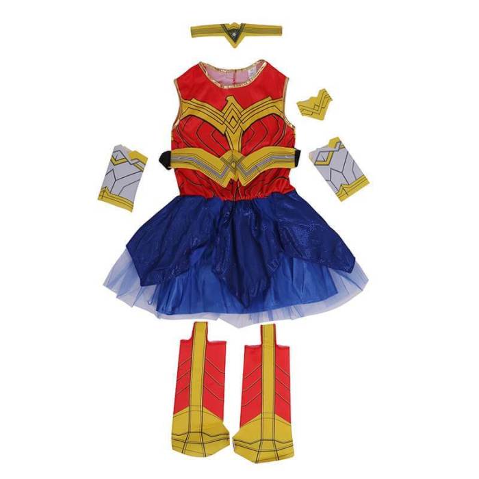 Kids Girls Dawn Of Justice Wonder Woman Halloween Cosplay Costume