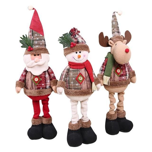 Christmas Decorations Christmas Dolls Christmas Tree Decorations Innovative Elk Santa Snowman Decoration Kids  Year Gift