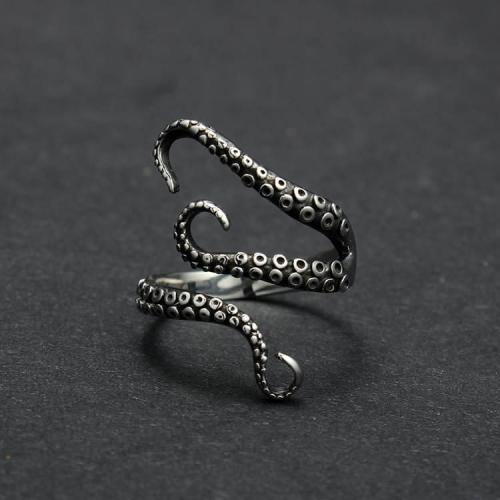 Kraken Octopus Titanium Ring