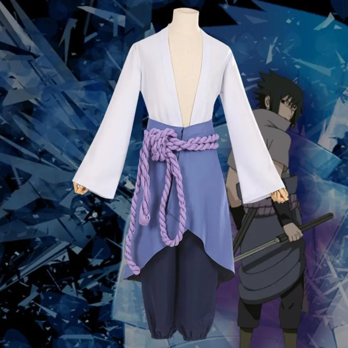 Sasuke Uchiha From Naruto Halloween Cosplay Costume - B Edition