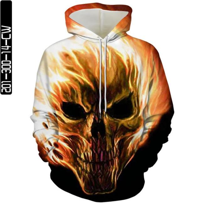 Gold Skull Man Head In Wind Movie Cosplay Unisex 3D Printed Hoodie Sweatshirt Pullover