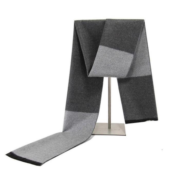 Men'S Print Warm Cashmere Scarf-3