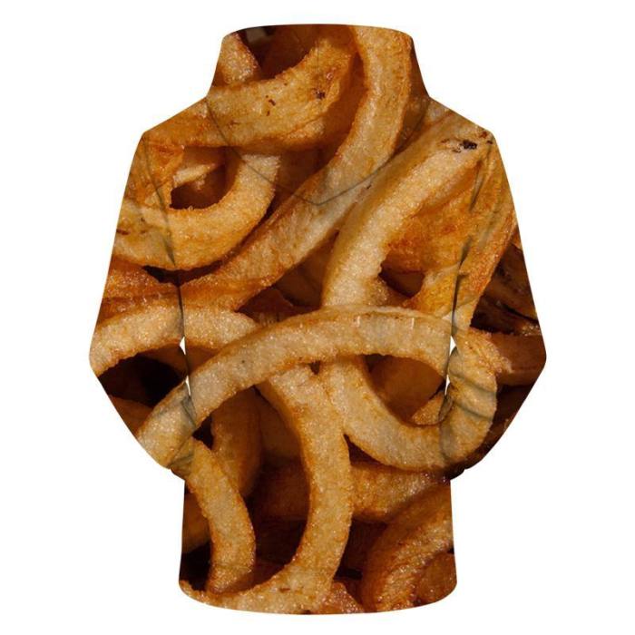 Swirly Fries 3D - Sweatshirt, Hoodie, Pullover