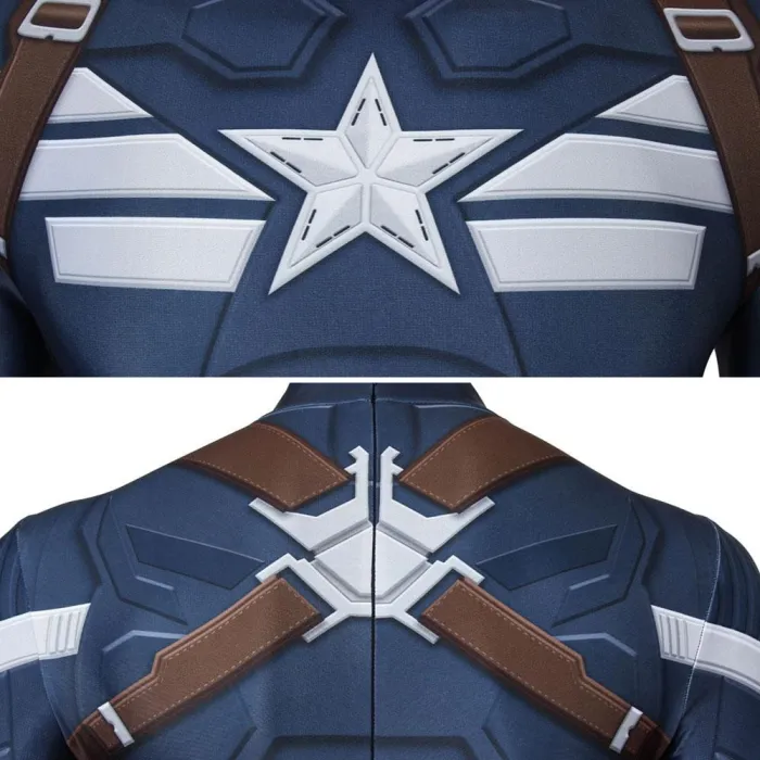 Captain America Steven Rogers Avengers 2: Age Of Ultron Jumpsuit Cosplay Costume -