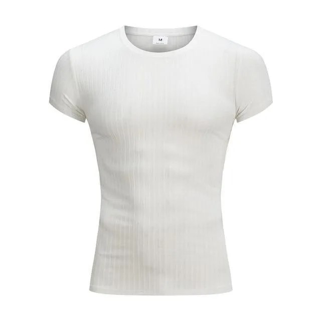 Running V Neck Short Sleeve T Shirt