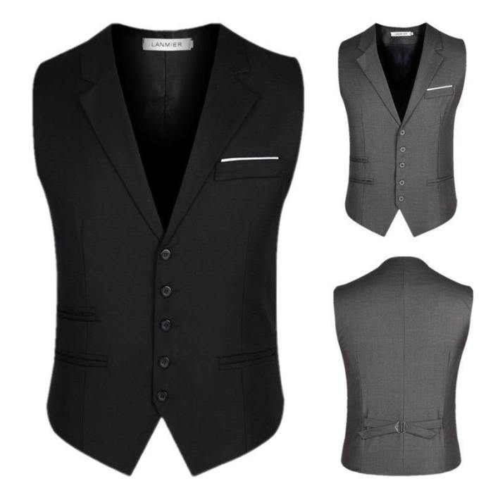 Formal Fashion Business Suit Collar Vest