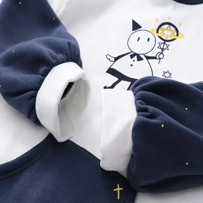 Cartoon Magician Star Drawstrings Hoodie