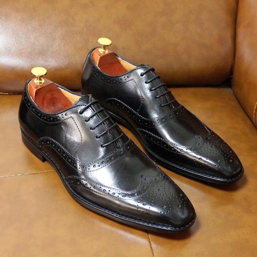 Men Business Formal Oxfords Leather Shoes