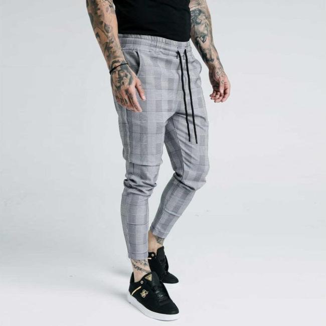 Casual High Elastic Zipper Trousers Pants