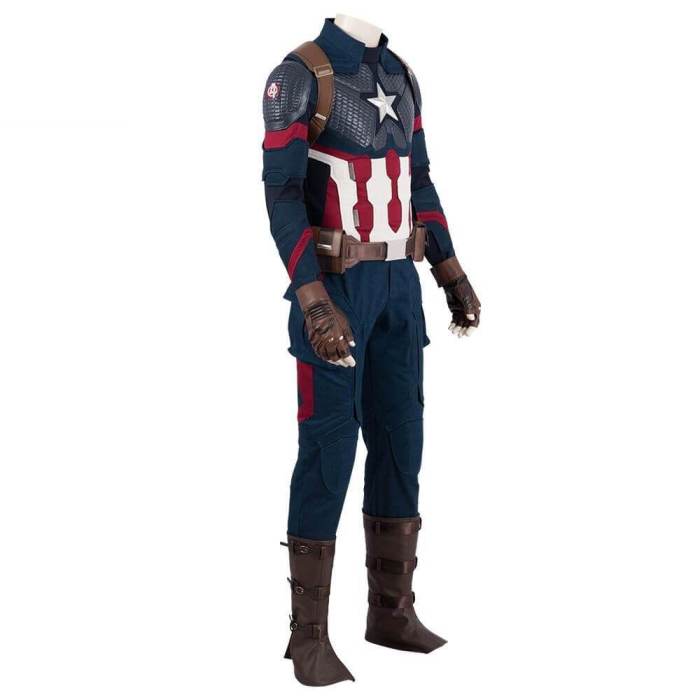 Avengers Endgame Captain America Steve Rogers Outfits Cosplay Costume