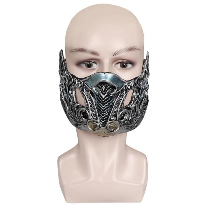 Mortal Kombat Sub-Zero Mask Masquerade Halloween Party Costume Props Cosplay Latex Masks Helmet