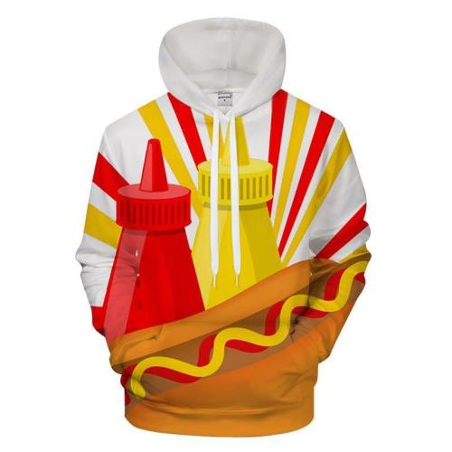 Ketchup & Mustard 3D - Sweatshirt, Hoodie, Pullover