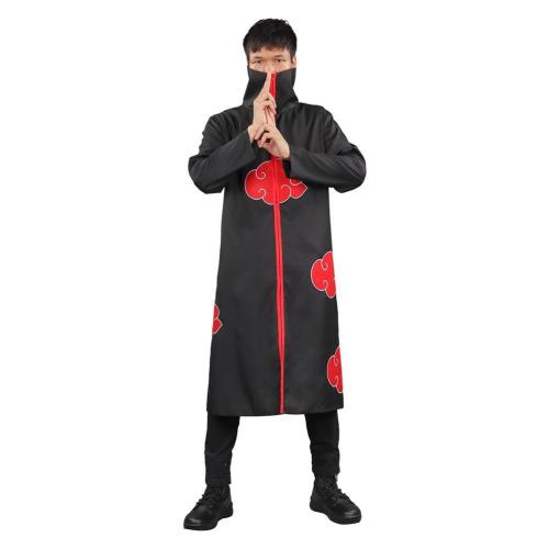 Naruto Akatsuki Cloak Outfits Halloween Carnival Suit Cosplay Costume