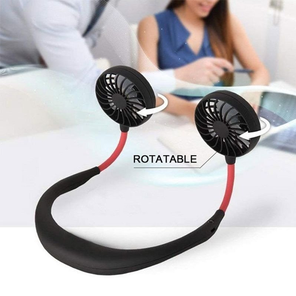 Portable Hand-Free Neckband Fan