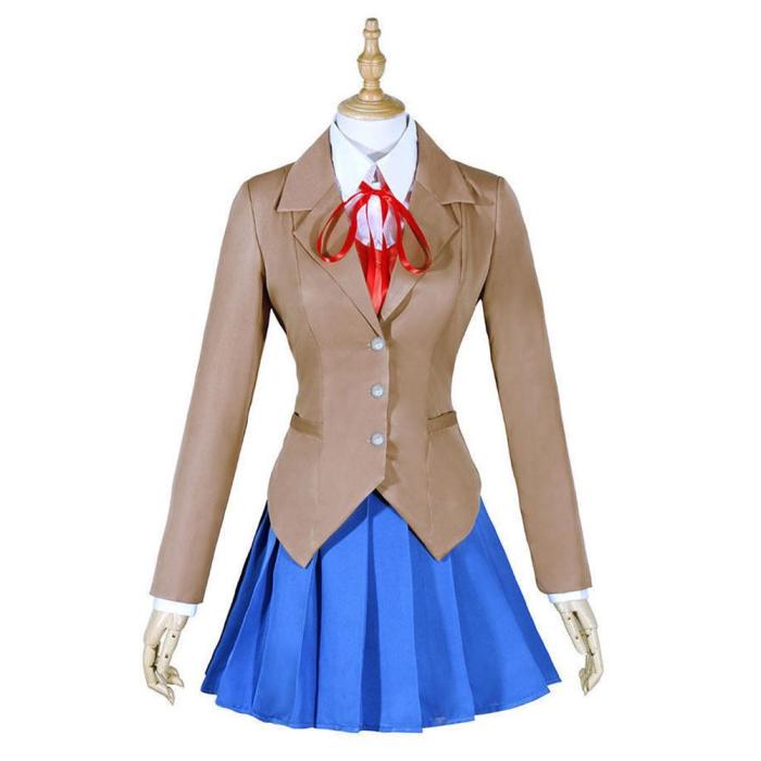 Doki Doki Literature Club Monika Outfits Halloween Carnival Suit Cosplay Costume