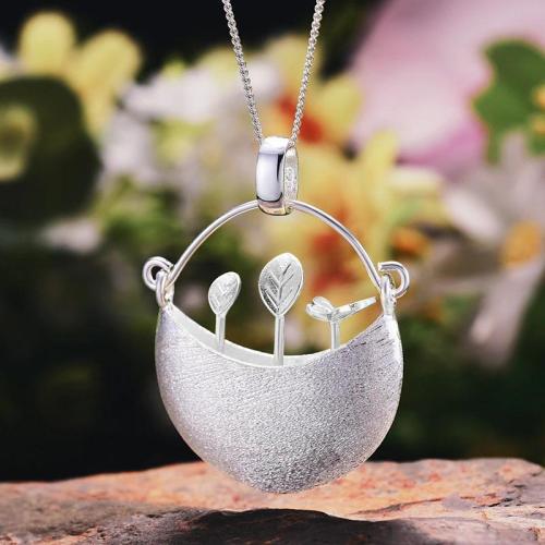 Cute Little Garden On A Pot Pendant