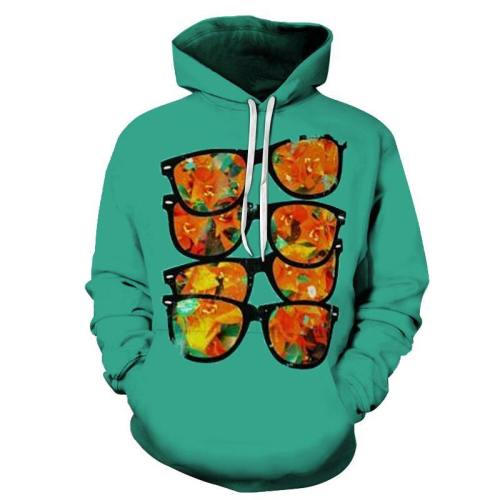 Shady Glasses 3D - Sweatshirt, Hoodie, Pullover