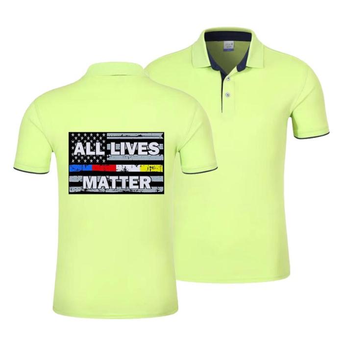 Black Lives Matter T-Shirt For Mens Womens Unisex Cotton Tops Polo