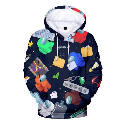 Kids Style-17 Impostor Crewmate Among Us Cartoon Game Unisex 3D Printed Hoodie Pullover Sweatshirt