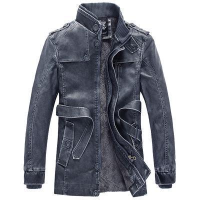 Casual Men'S Pu Leather Jackets