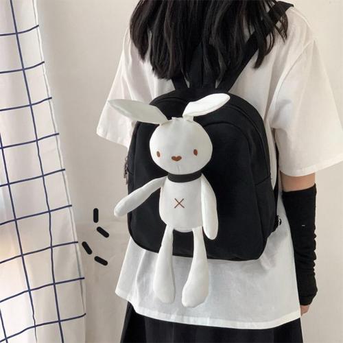 Kawaii Canvas Bunny Backpack