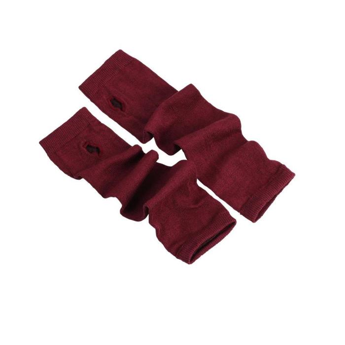 Long Knit Fingerless Arm Warmer Winter Gloves