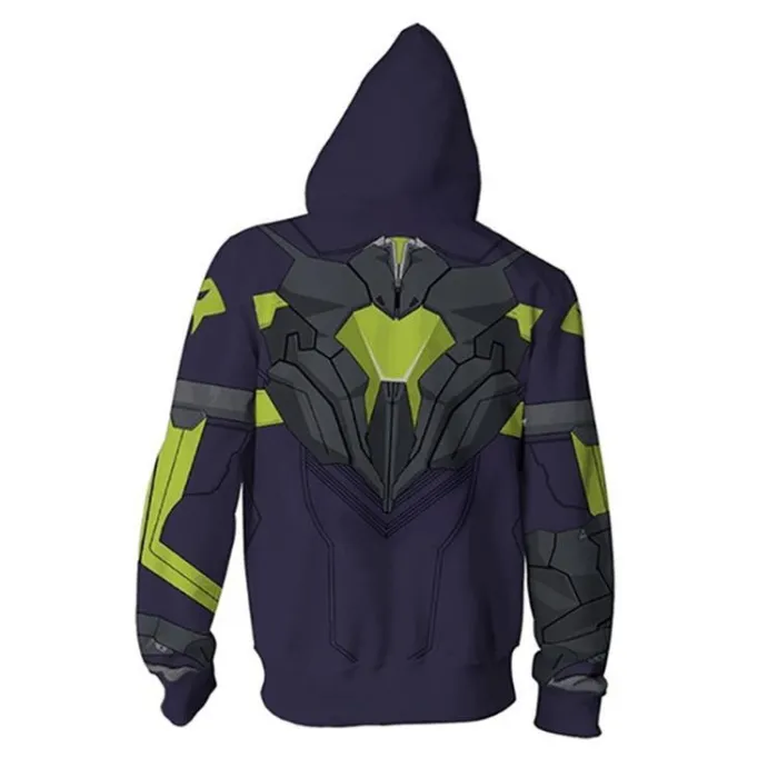 Valorant Viper Game Unisex 3D Printed Hoodie Sweatshirt Jacket With Zipper
