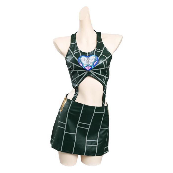 Anime Jojo‘S Bizarre Adventure Stone Ocean Jolyne Cujoh Skirt Outfits Halloween Carnival Suit Cosplay Costume