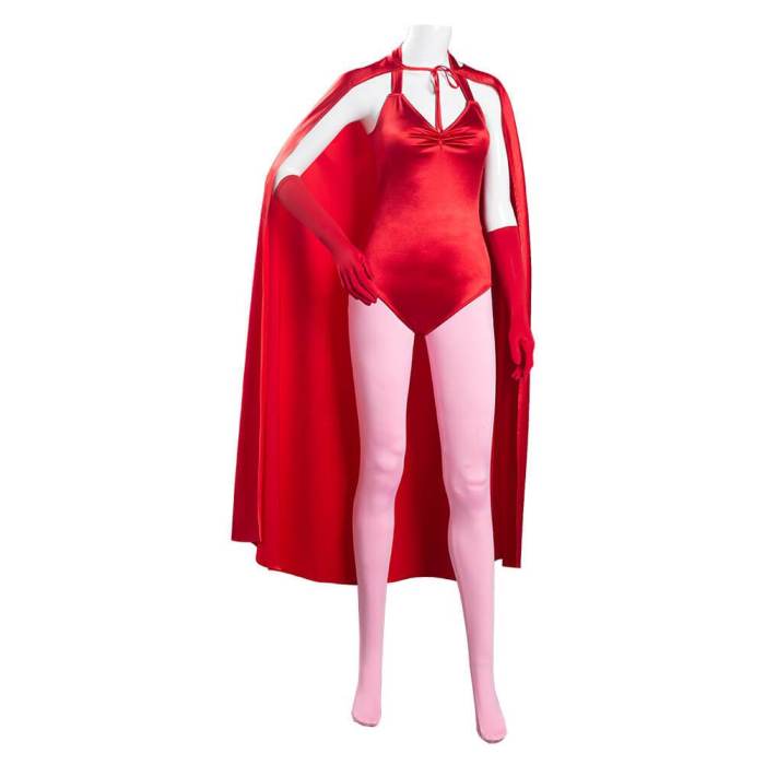 Wandavision Scarlet Witch Wanda Maximoff Cosplay Costumes