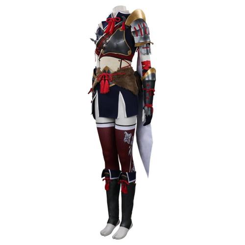 Monster Hunter Rise Mh Rise Women Hunter Outfits Halloween Carnival Suit Cosplay Costume