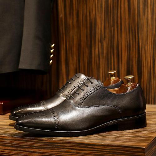 Men'S Retro Gentleman Business Custom Shoes