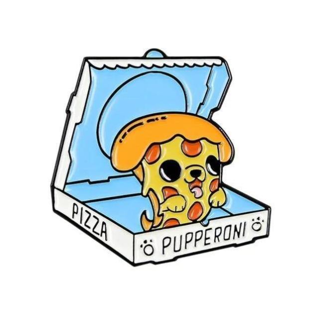 Pupperoni Pizza Enamel Pin