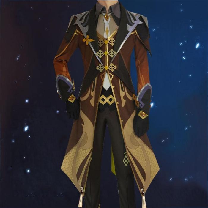 Genshin Impact Zhongli Cosplay Costume