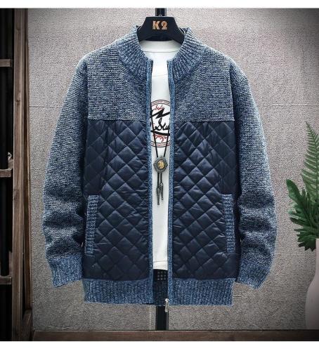 Thick Warm Mens Cardigan Knitted Top Autumn Winter Coat