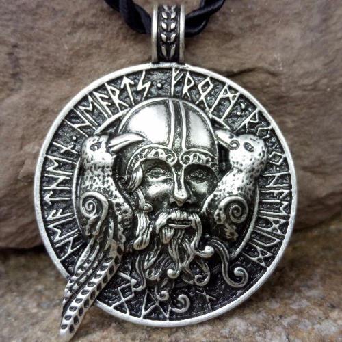 Raven Viking Necklace