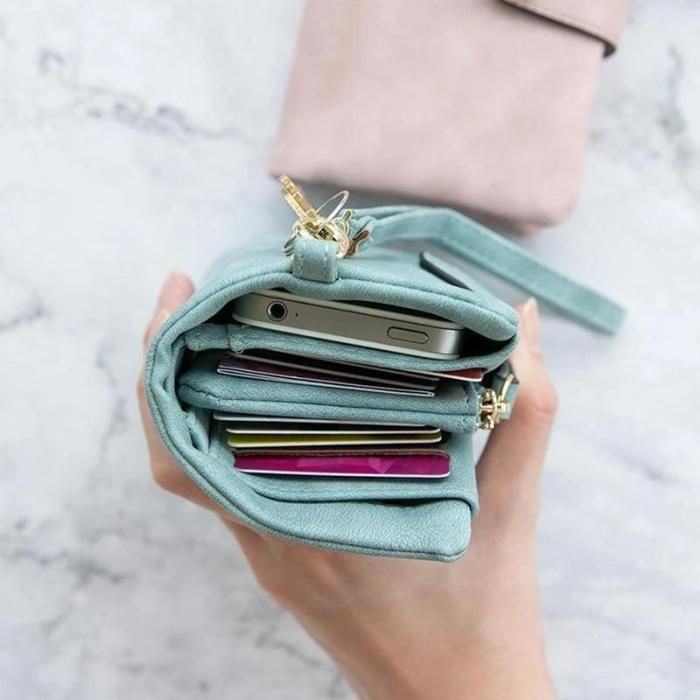 Small Leather Trifold Wallets For Women