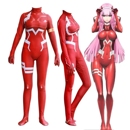 Darling In The Franxx 02 Zero Two Bodysuit Jumpsuit Cosplay Costume