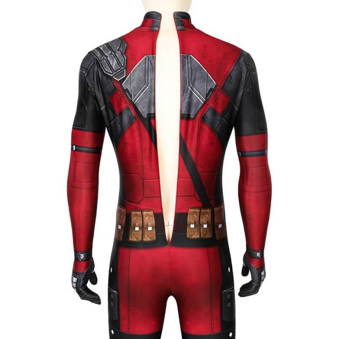 Deadpool Wade Wilson Jumpsuit Cosplay Costume Bodysuit Suit