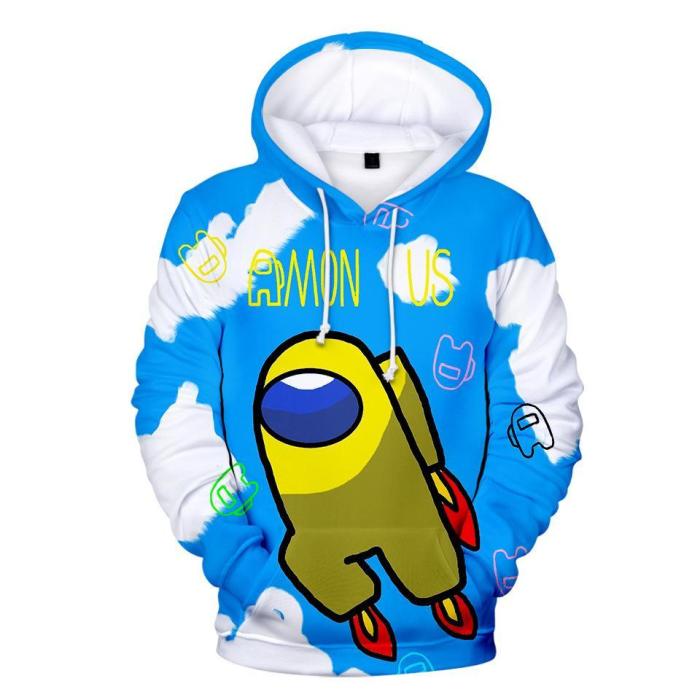 Adult Style-18 Impostor Crewmate Among Us Cartoon Game Unisex 3D Printed Hoodie Pullover Sweatshirt